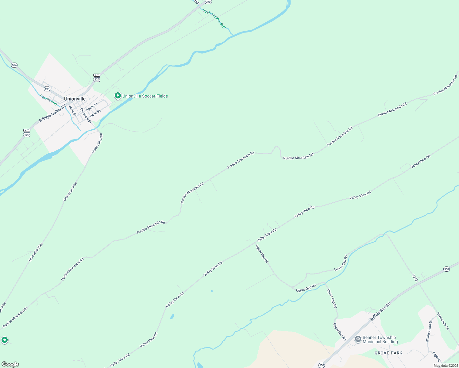 map of restaurants, bars, coffee shops, grocery stores, and more near 1532 Purdue Mountain Road in Bellefonte