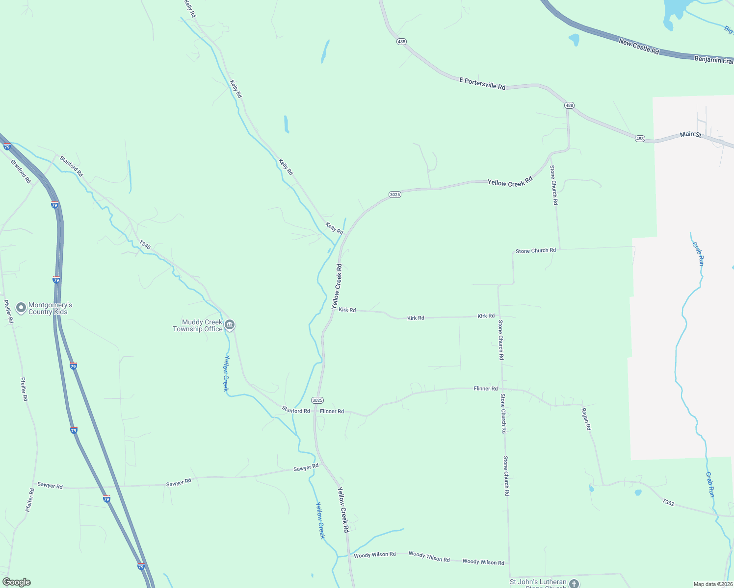 map of restaurants, bars, coffee shops, grocery stores, and more near 115 Kirk Road in Prospect