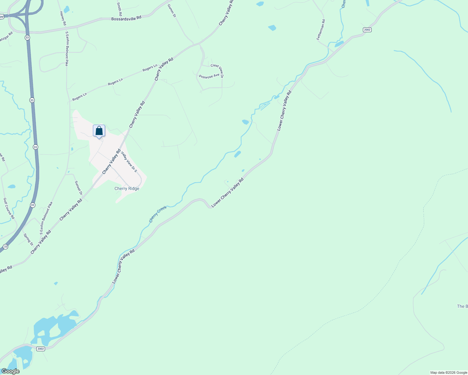 map of restaurants, bars, coffee shops, grocery stores, and more near 4535 Lower Cherry Valley Rd in Stroudsburg