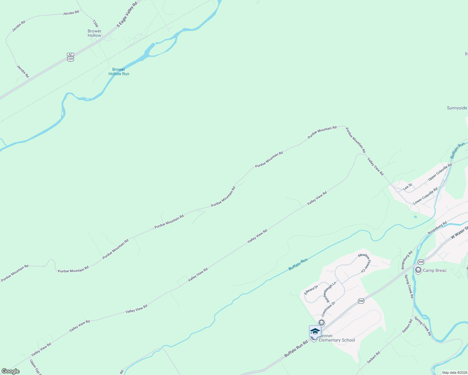map of restaurants, bars, coffee shops, grocery stores, and more near 823 Purdue Mountain Road in Bellefonte