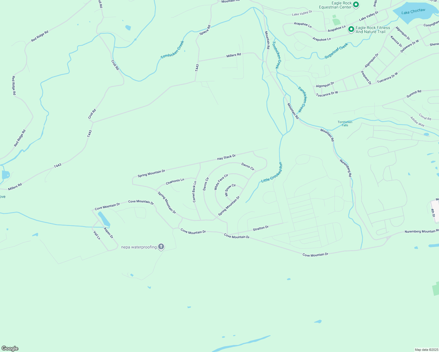 map of restaurants, bars, coffee shops, grocery stores, and more near White Face Circle in Schuylkill County