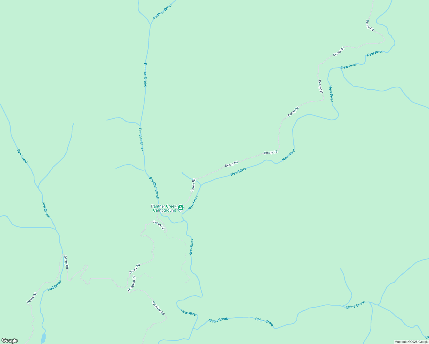 map of restaurants, bars, coffee shops, grocery stores, and more near Denny Rd in Burnt Ranch