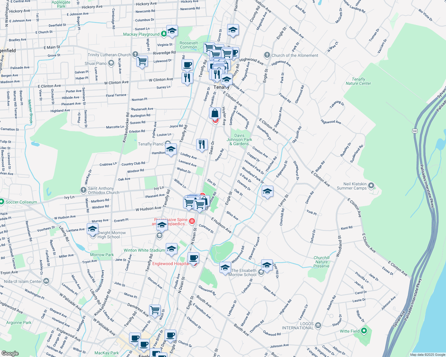 37 Oak Street, Tenafly NJ Walk Score