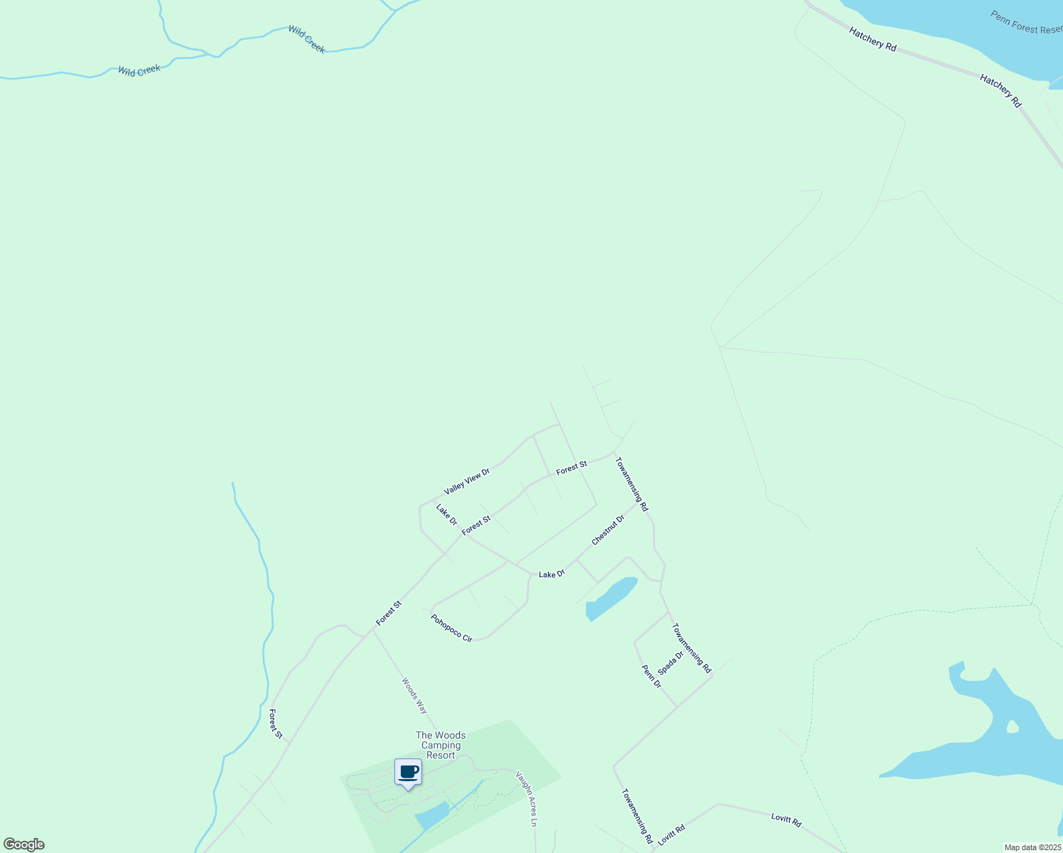 map of restaurants, bars, coffee shops, grocery stores, and more near 539 Valley View Drive in Lehighton