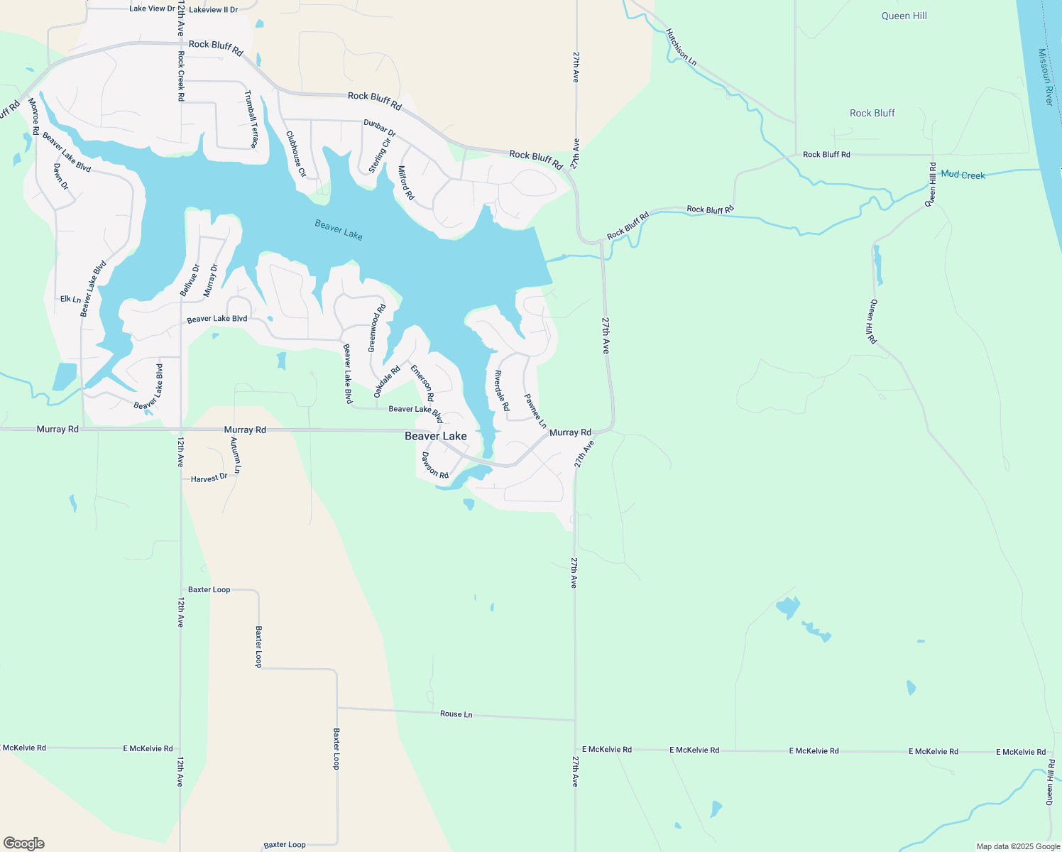 map of restaurants, bars, coffee shops, grocery stores, and more near 8504 Riverdale Road in Plattsmouth