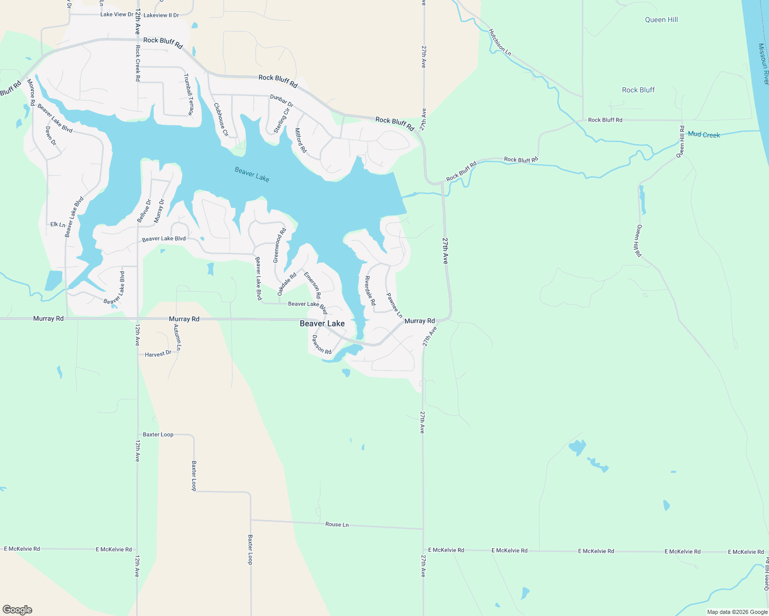 map of restaurants, bars, coffee shops, grocery stores, and more near 8504 Riverdale Road in Plattsmouth