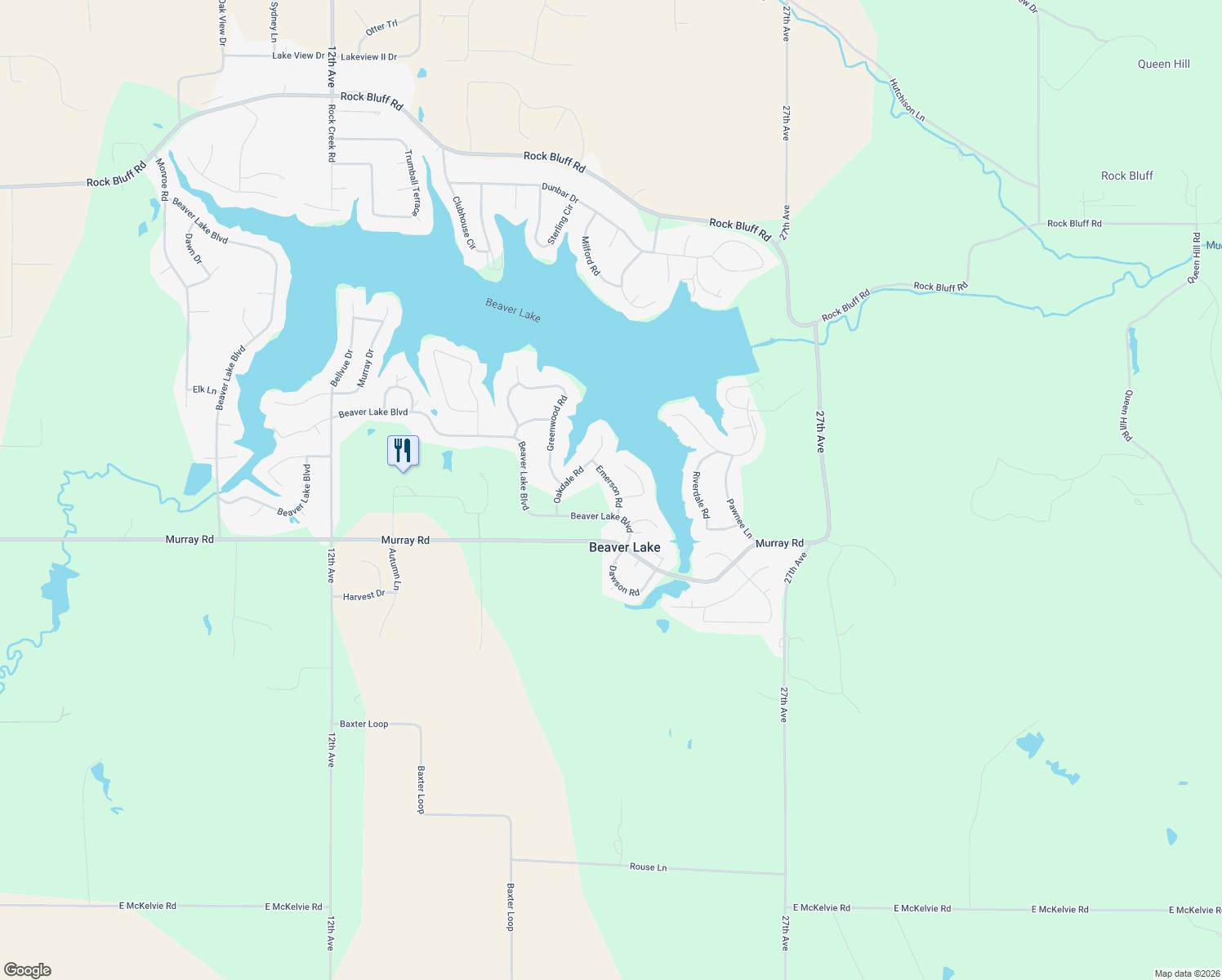 map of restaurants, bars, coffee shops, grocery stores, and more near 8613 Emerson Road in Plattsmouth