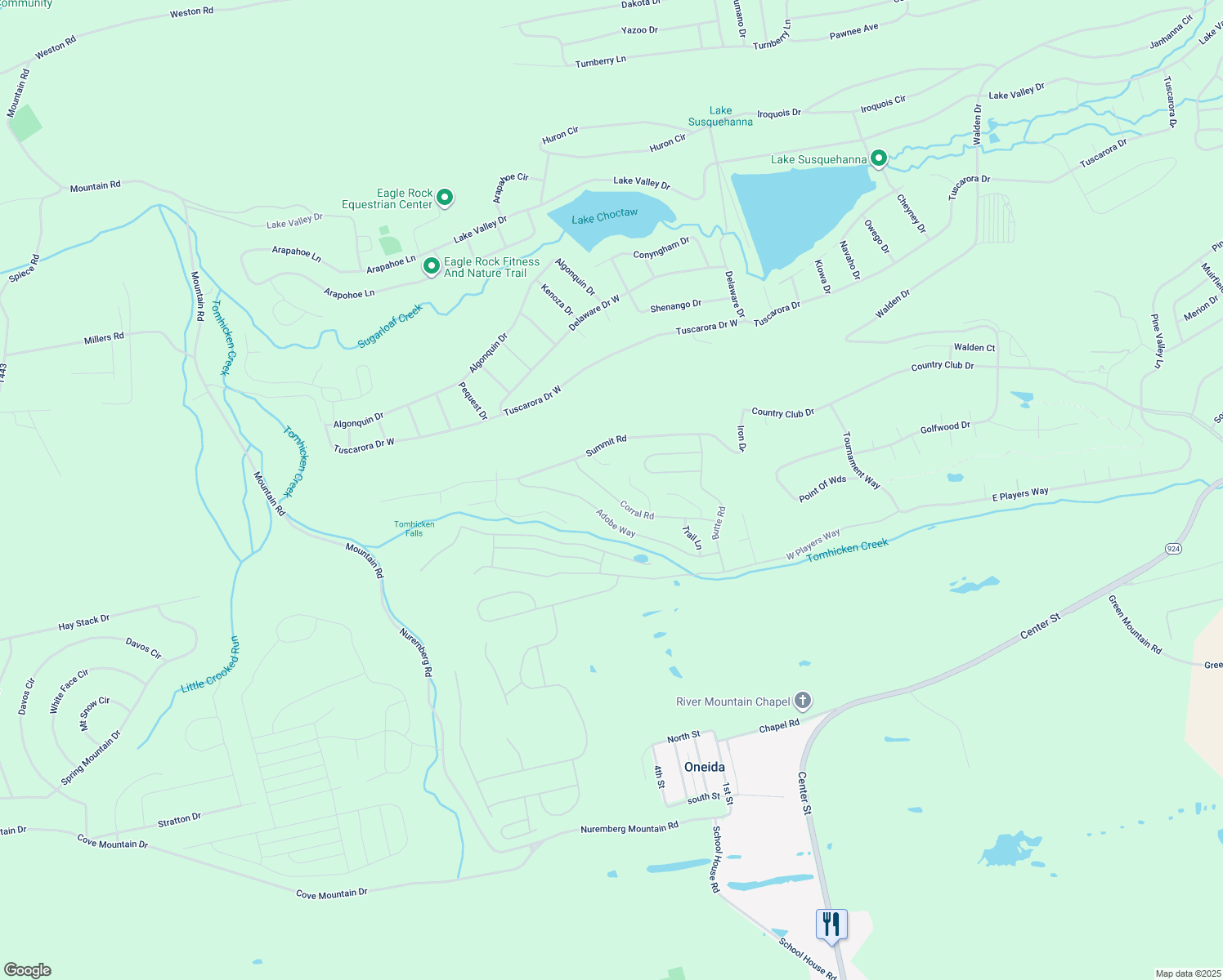 map of restaurants, bars, coffee shops, grocery stores, and more near in Hazleton