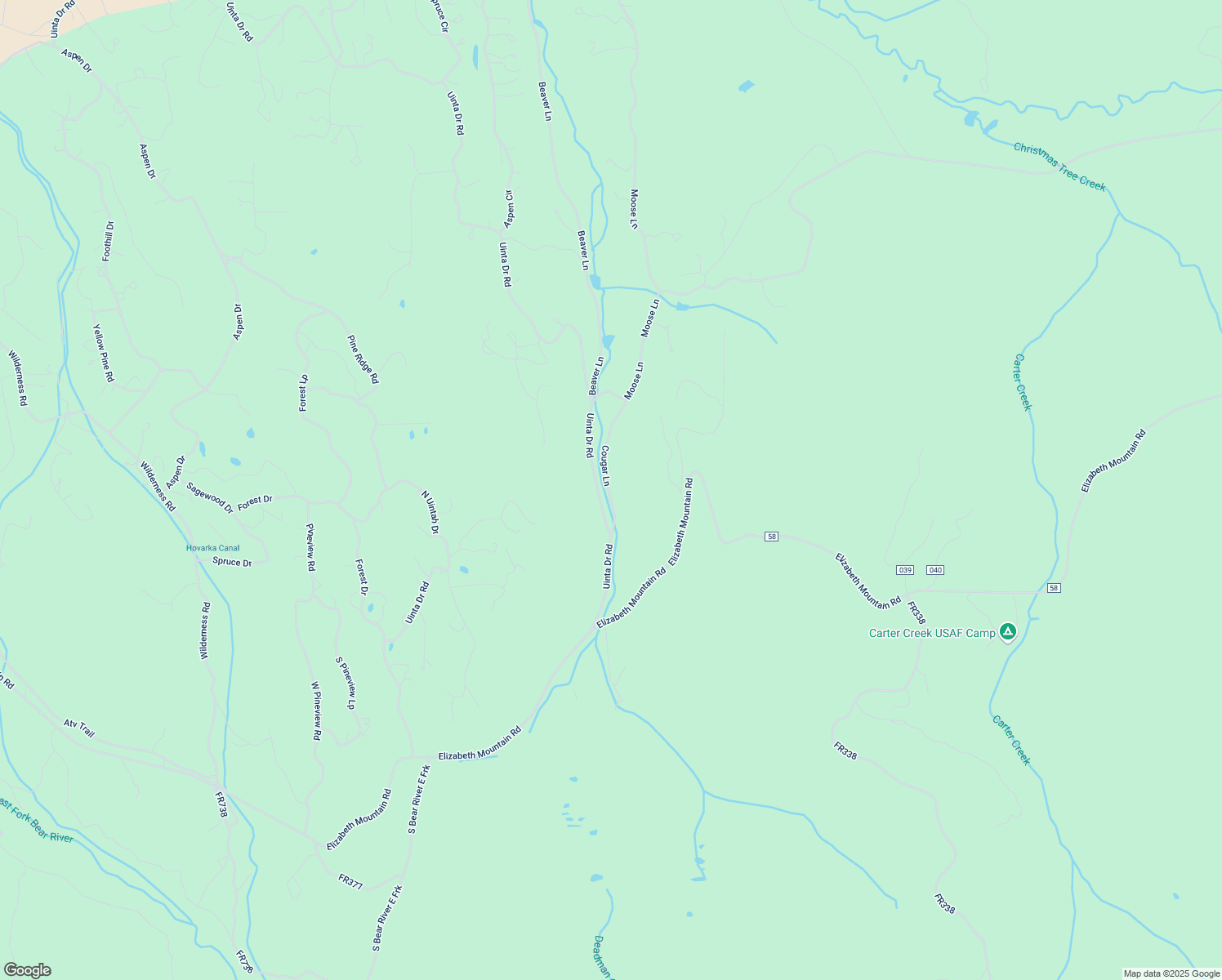 map of restaurants, bars, coffee shops, grocery stores, and more near 5195 Cougar Lane in Kamas