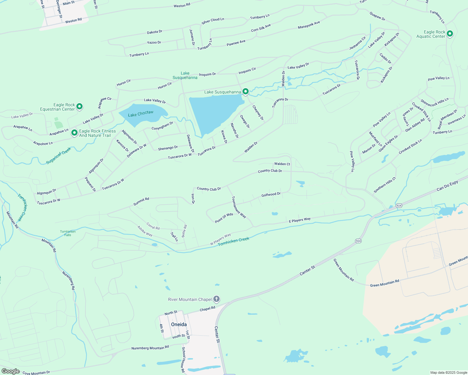 map of restaurants, bars, coffee shops, grocery stores, and more near 278 Country Club Drive in Hazleton