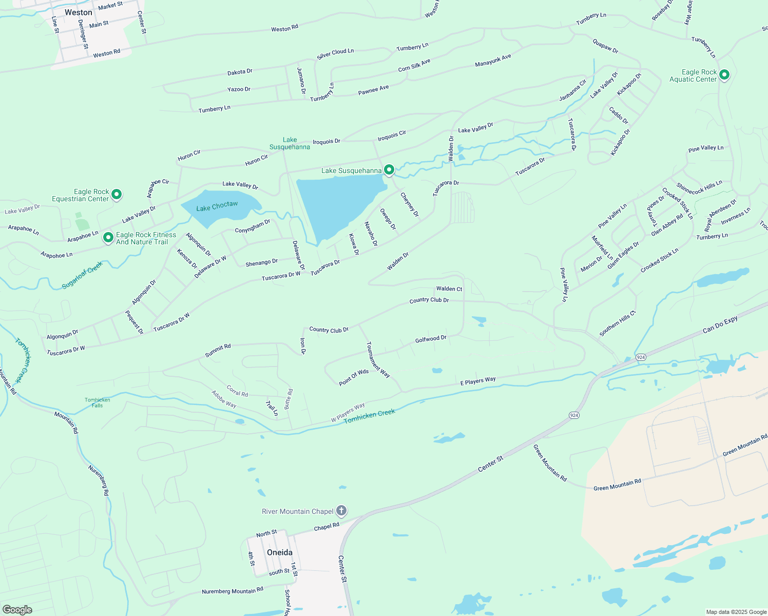 map of restaurants, bars, coffee shops, grocery stores, and more near 1 Country Club Drive in Luzerne County