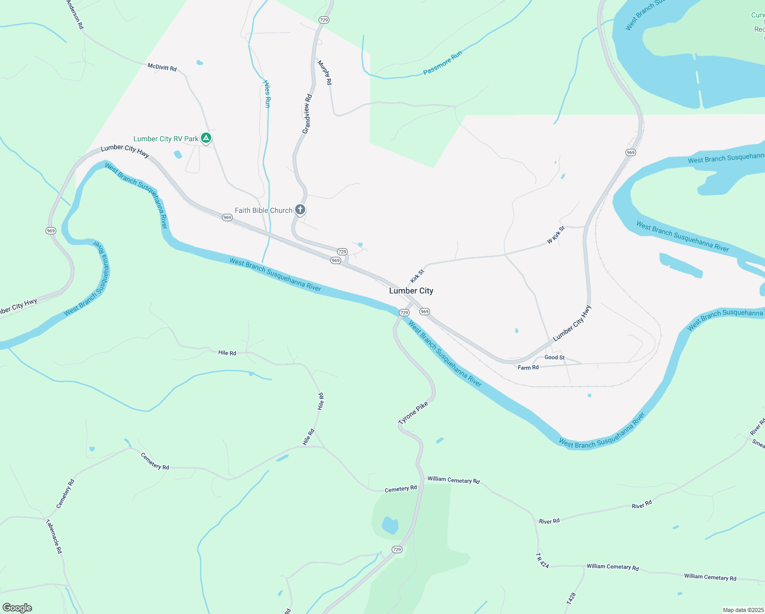 map of restaurants, bars, coffee shops, grocery stores, and more near in Curwensville