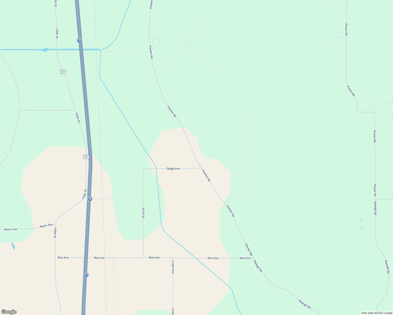 map of restaurants, bars, coffee shops, grocery stores, and more near 66395 Painter Road in Pacific Junction