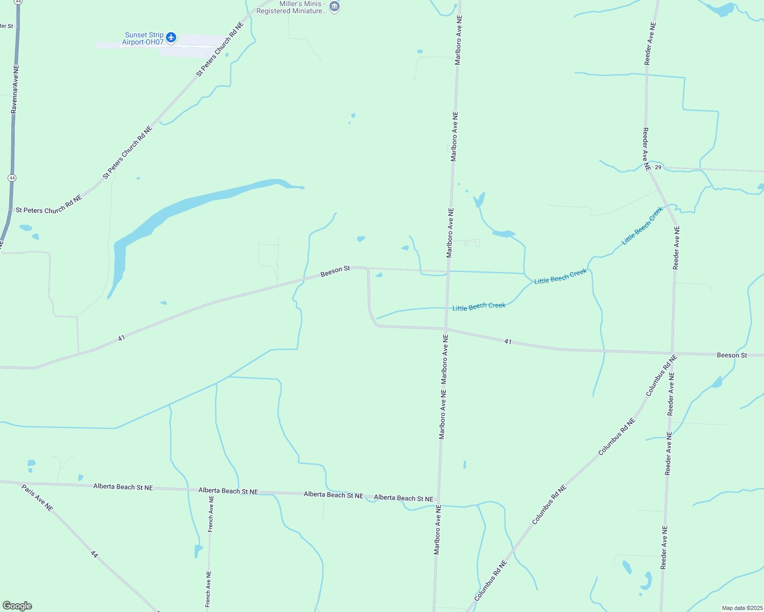 map of restaurants, bars, coffee shops, grocery stores, and more near 9275 Beeson Street in Louisville