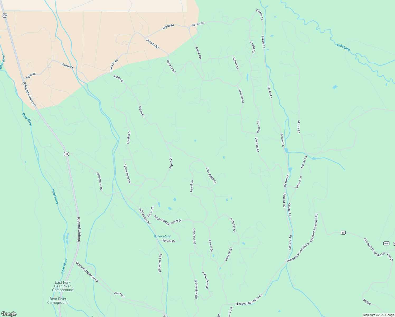 map of restaurants, bars, coffee shops, grocery stores, and more near 4822 North Forest Drive in Coalville