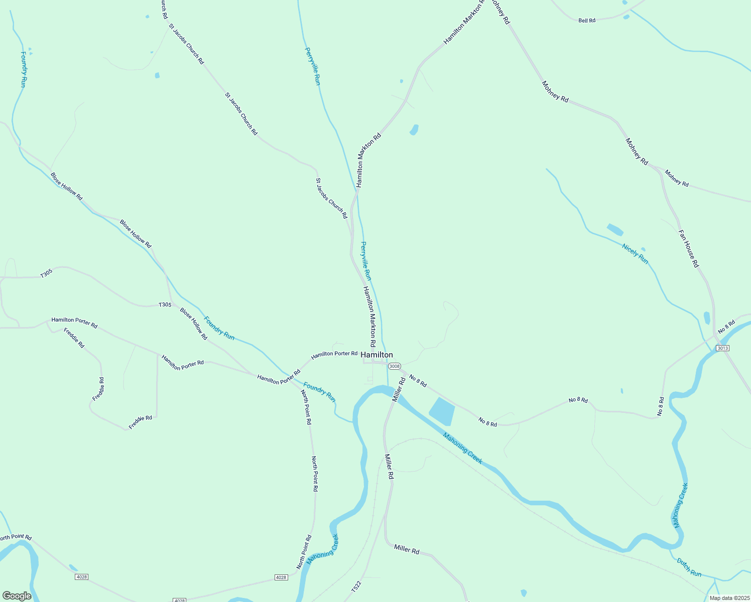 map of restaurants, bars, coffee shops, grocery stores, and more near 444 Hamilton Markton Road in Punxsutawney