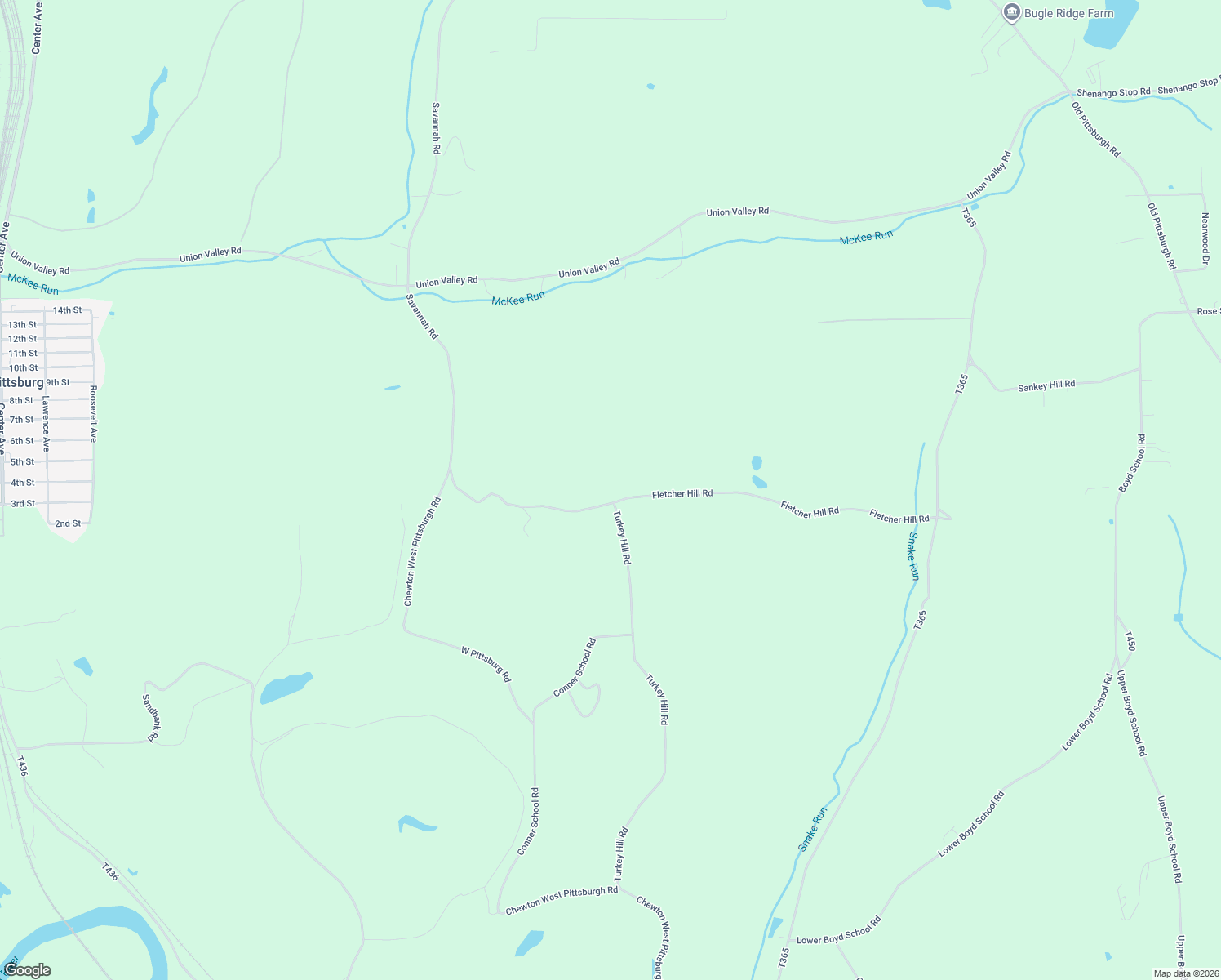 map of restaurants, bars, coffee shops, grocery stores, and more near 1010 Fletcher Hill Road in Wampum
