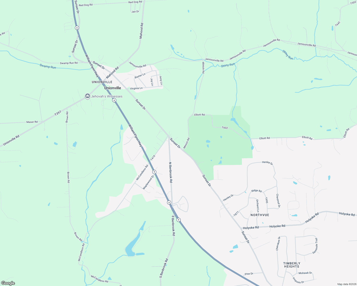 map of restaurants, bars, coffee shops, grocery stores, and more near 966 Sunset Dr in Butler