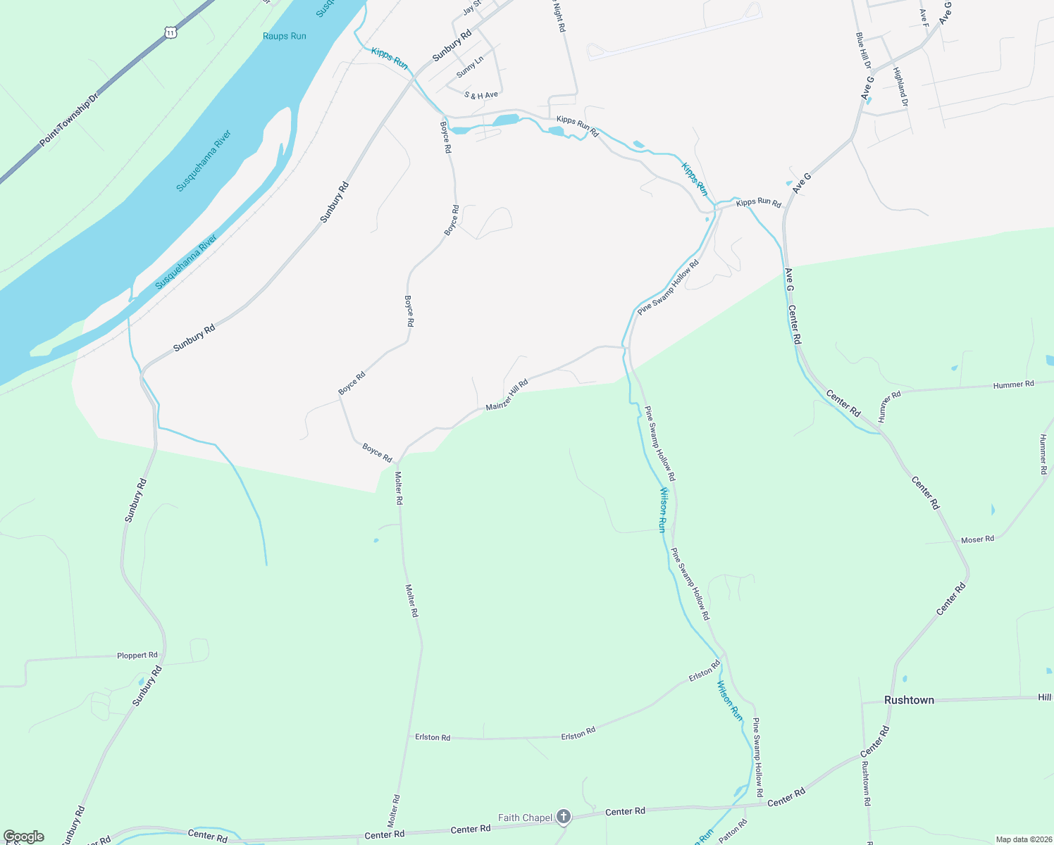 map of restaurants, bars, coffee shops, grocery stores, and more near 4 Mainzer Hill Road in Danville