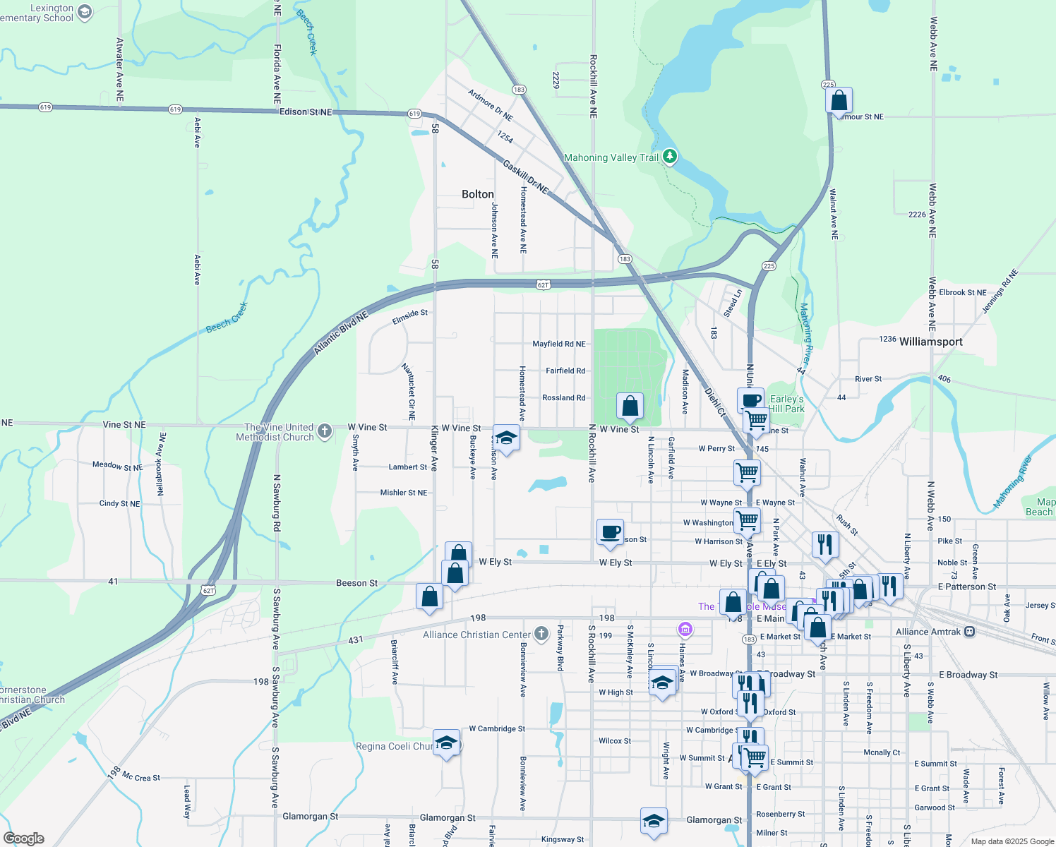 935 West Vine Street, Alliance OH Walk Score