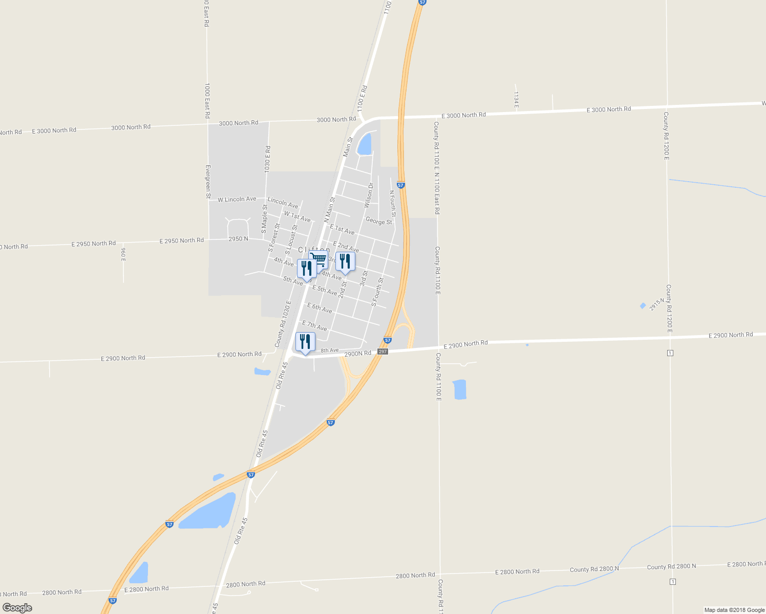 map of restaurants, bars, coffee shops, grocery stores, and more near 575 East 5th Avenue in Clifton