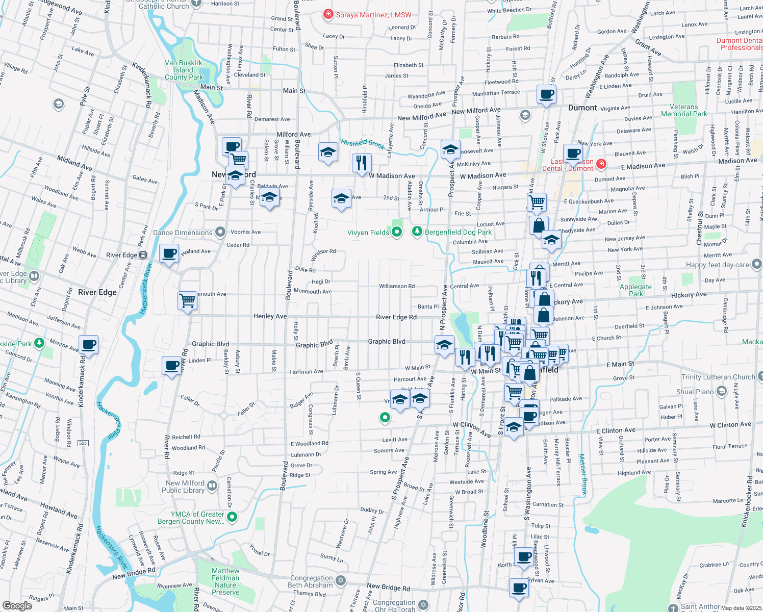 135 Harrington Street, Bergenfield NJ Walk Score