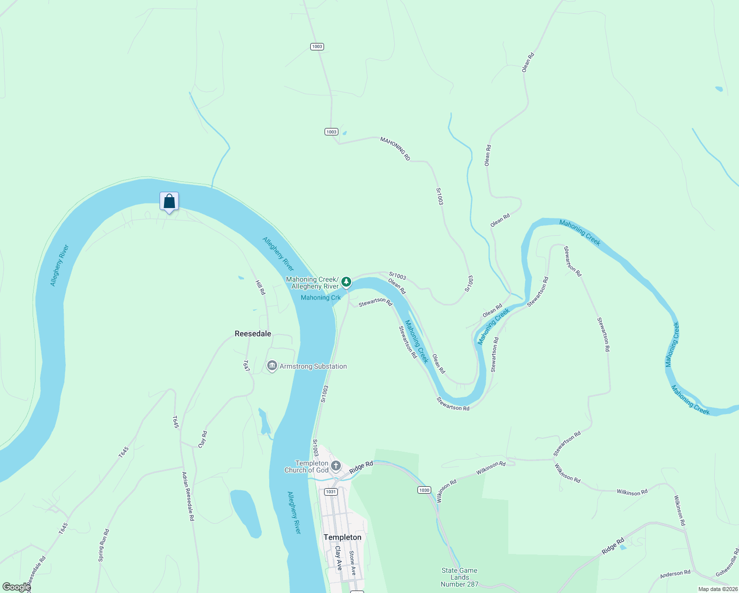 map of restaurants, bars, coffee shops, grocery stores, and more near 708 Stewartson Road in Templeton