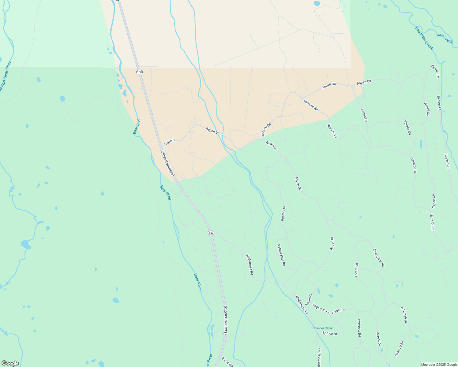 map of restaurants, bars, coffee shops, grocery stores, and more near Alpine Road in Summit County