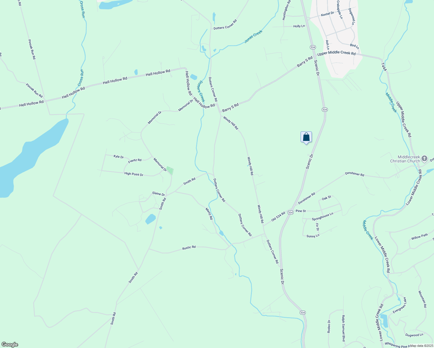 map of restaurants, bars, coffee shops, grocery stores, and more near 322 Dotters Corner Road in Kunkletown