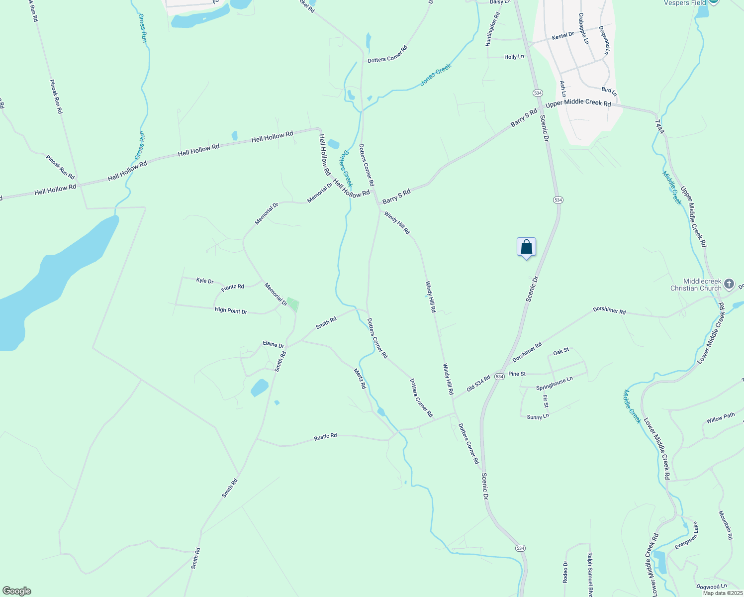map of restaurants, bars, coffee shops, grocery stores, and more near 324 Dotters Corner Road in Kunkletown