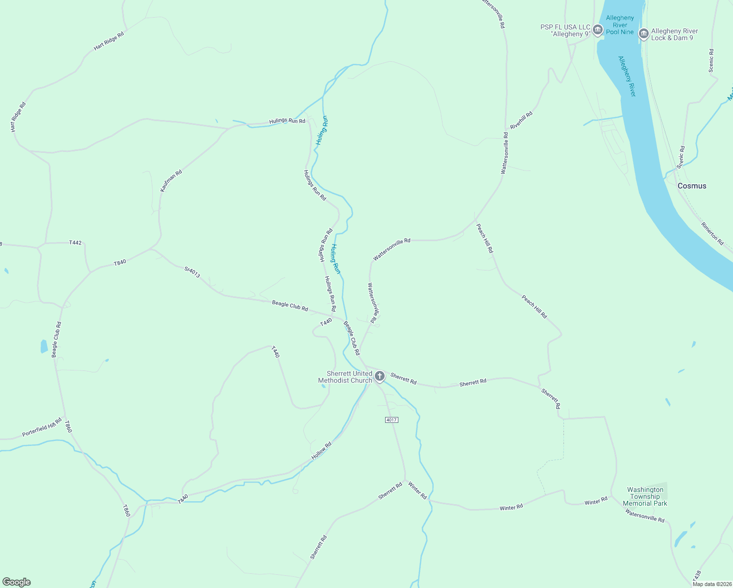 map of restaurants, bars, coffee shops, grocery stores, and more near 189 Wattersonville Road in Cowansville