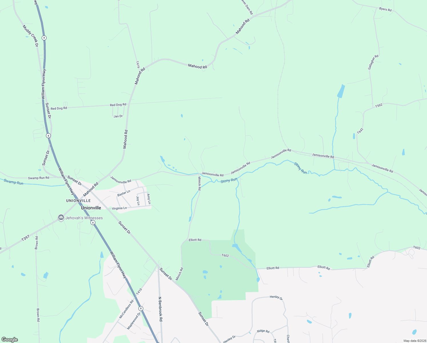 map of restaurants, bars, coffee shops, grocery stores, and more near 374 Jamisonville Road in Butler