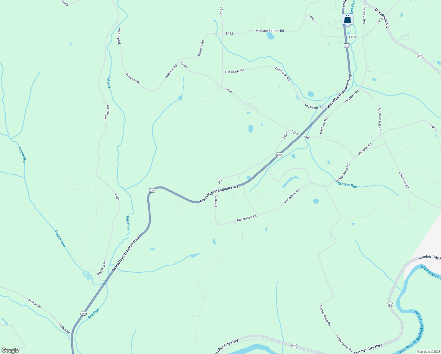 map of restaurants, bars, coffee shops, grocery stores, and more near 2067 Thorp Road in Grampian