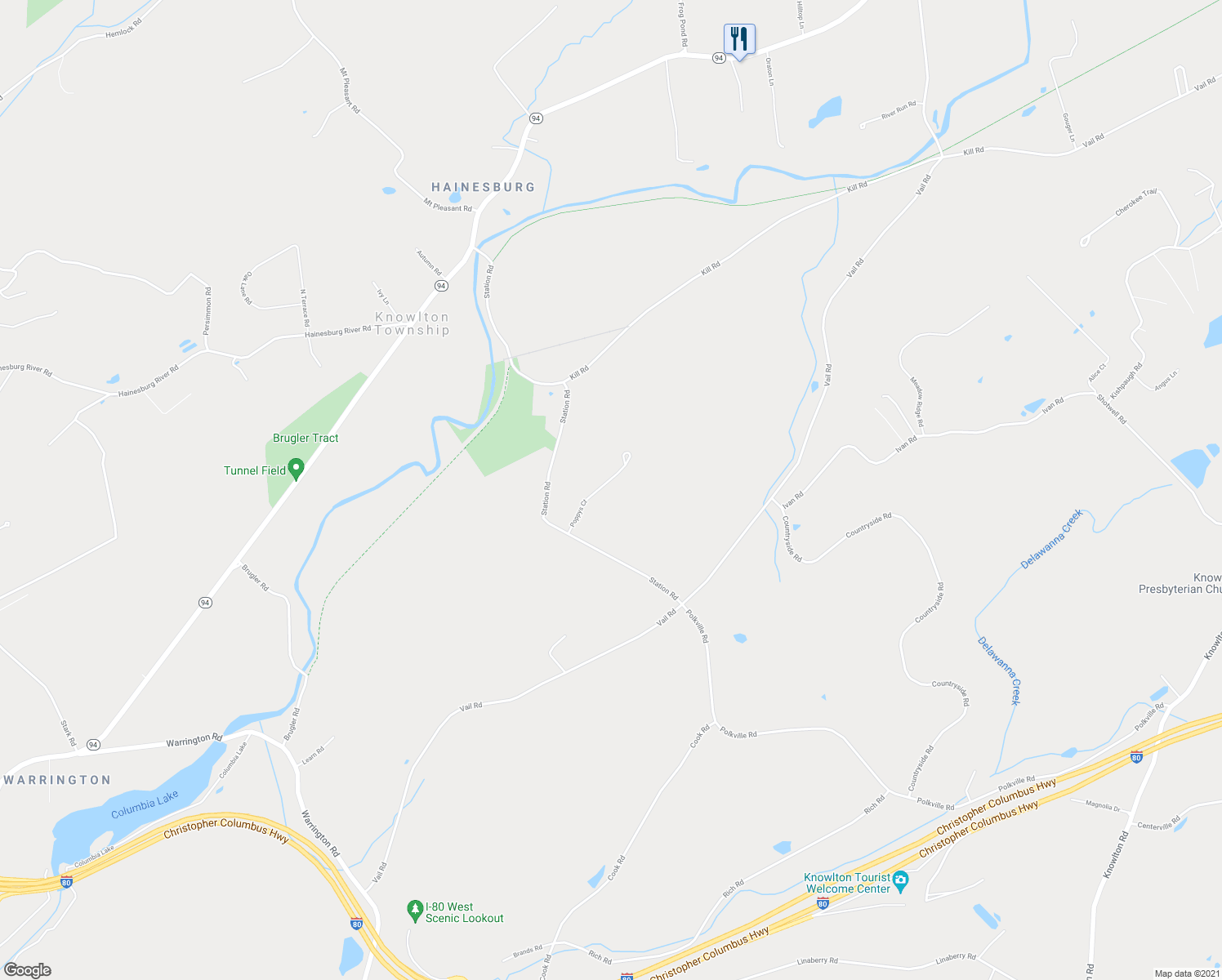 map of restaurants, bars, coffee shops, grocery stores, and more near 8 Poppys Court in Columbia