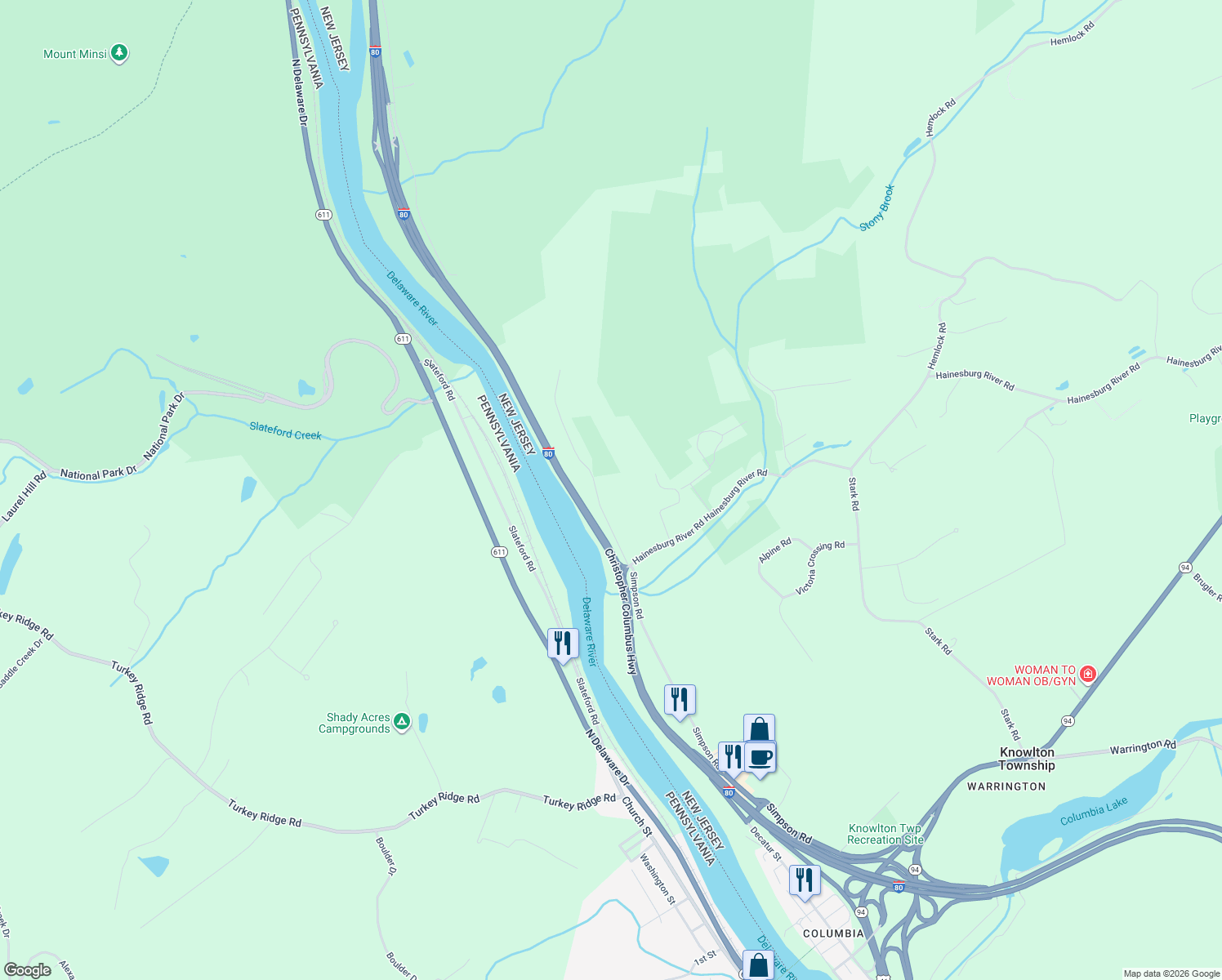 map of restaurants, bars, coffee shops, grocery stores, and more near 10 Starlite Hill Road in Columbia