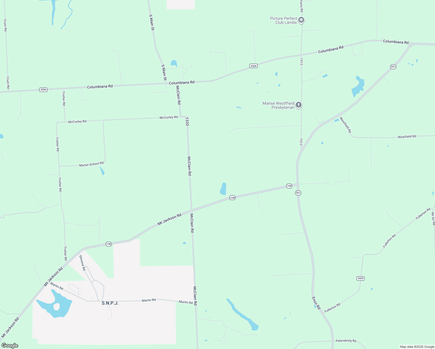 map of restaurants, bars, coffee shops, grocery stores, and more near 1725 Mount Jackson Road in Enon Valley