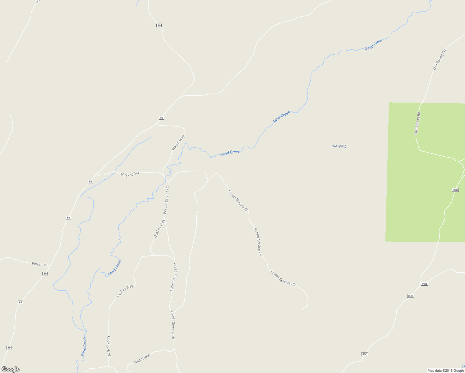 map of restaurants, bars, coffee shops, grocery stores, and more near 130 Forest Service Circle in Red Feather Lakes