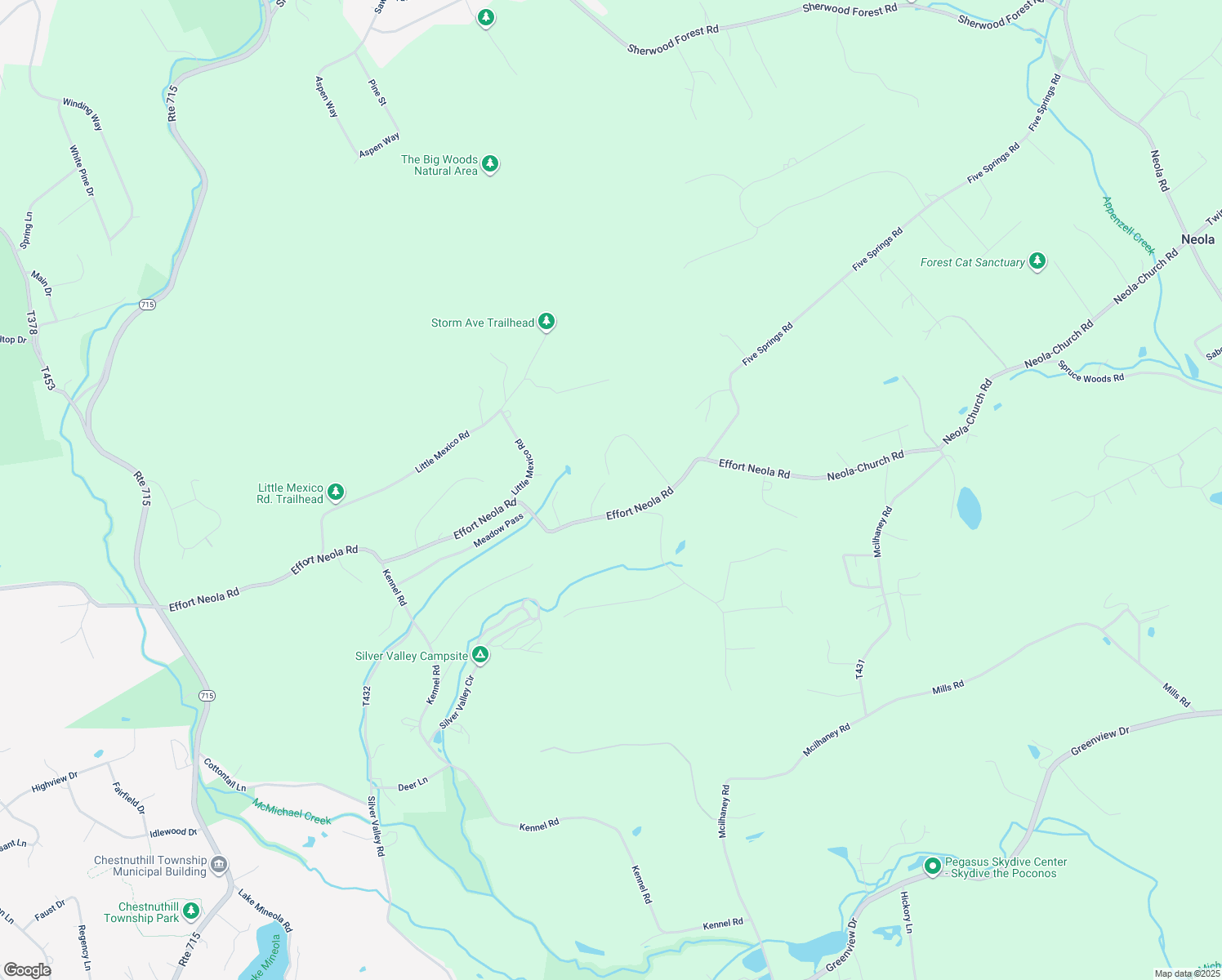 map of restaurants, bars, coffee shops, grocery stores, and more near 1522 Godfrey Ridge Drive in East Stroudsburg