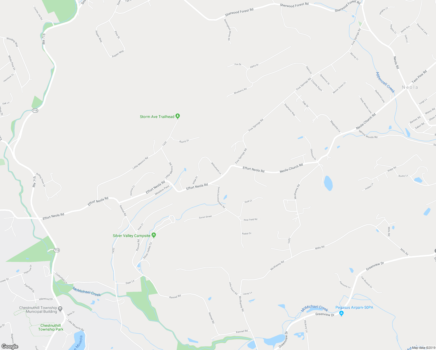 map of restaurants, bars, coffee shops, grocery stores, and more near 109 Willowherb Lane in Saylorsburg