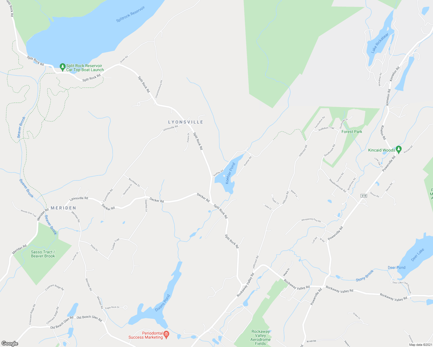 map of restaurants, bars, coffee shops, grocery stores, and more near 130 Koehler Road in Boonton