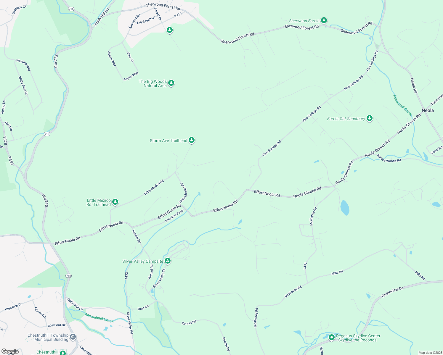 map of restaurants, bars, coffee shops, grocery stores, and more near 138 Willowherb Lane in Stroudsburg