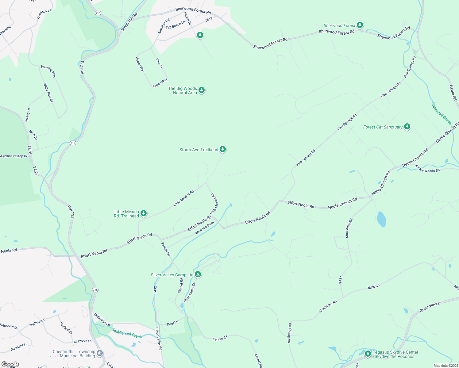 map of restaurants, bars, coffee shops, grocery stores, and more near 228 Breezy Drive in Saylorsburg
