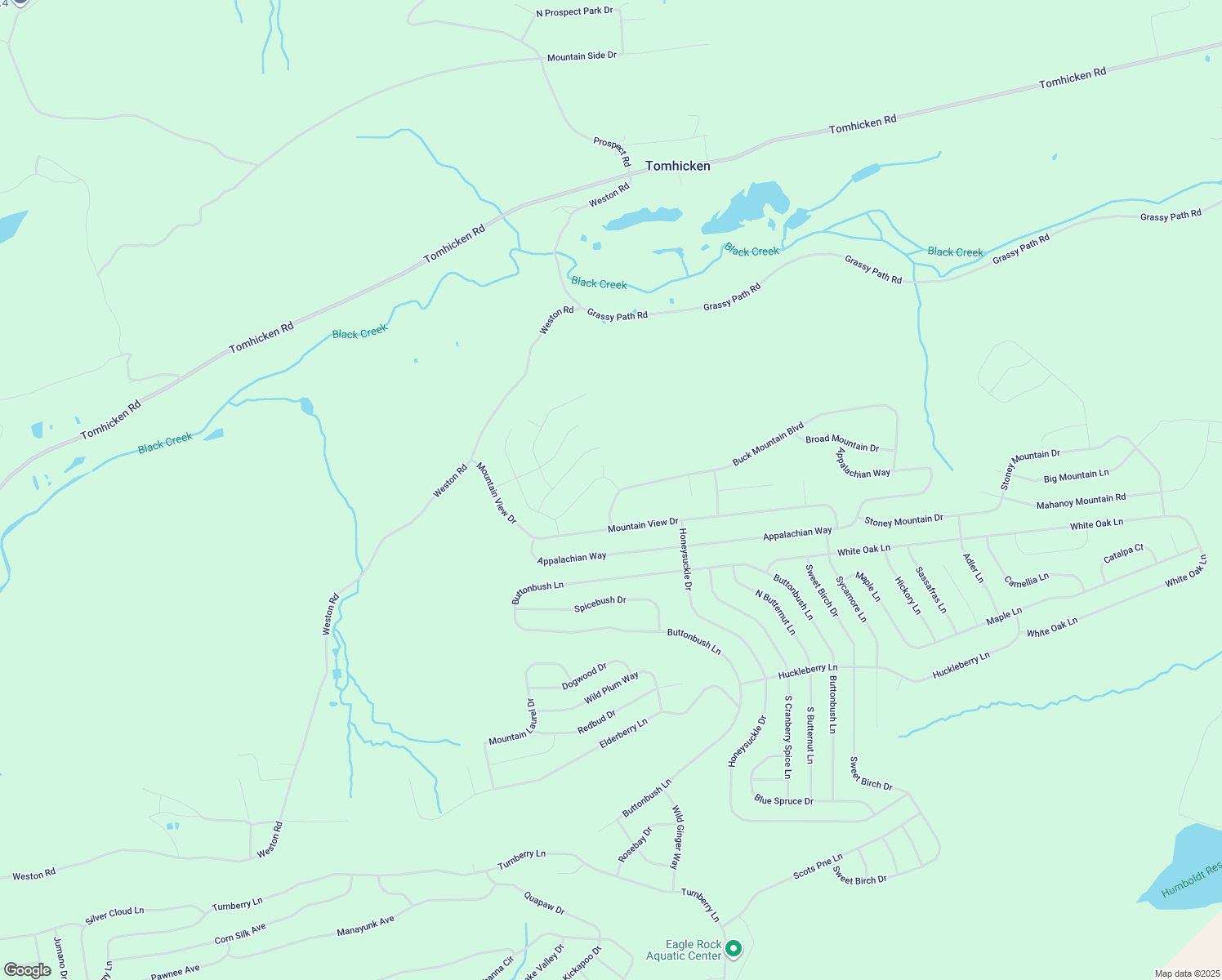map of restaurants, bars, coffee shops, grocery stores, and more near South Mountain Boulevard in Luzerne County