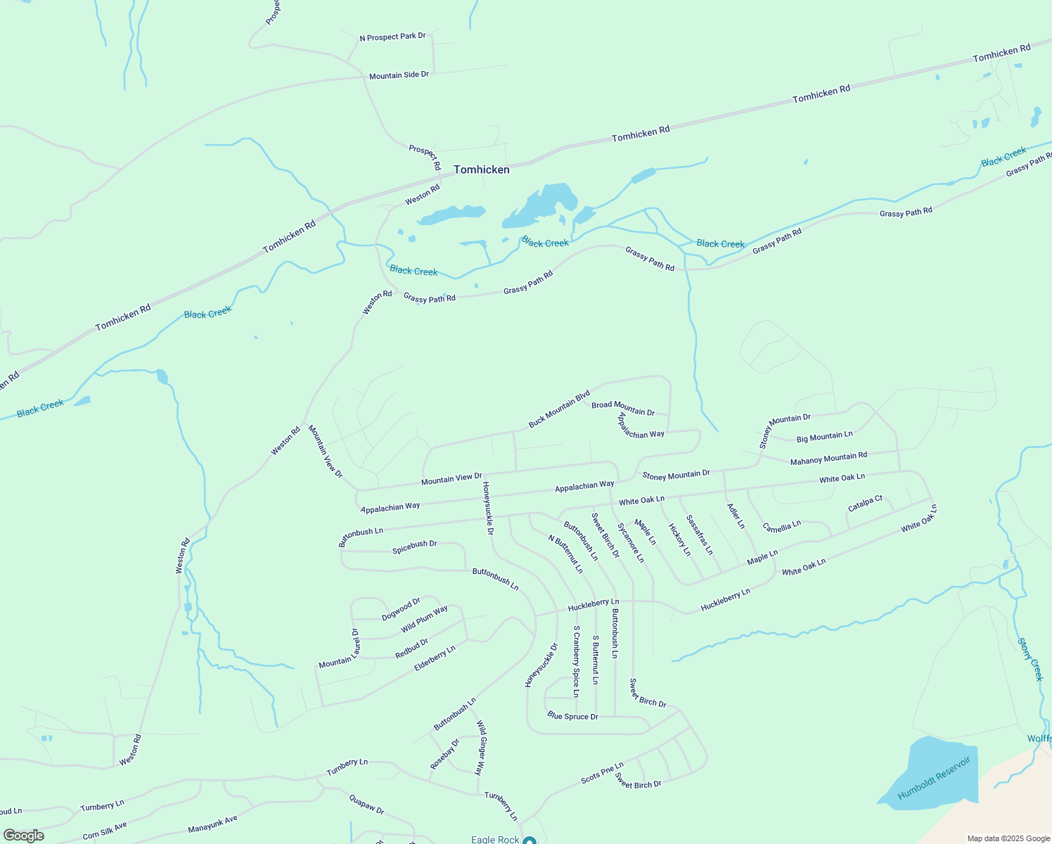 map of restaurants, bars, coffee shops, grocery stores, and more near 610 Buck Mountain Boulevard in Luzerne County