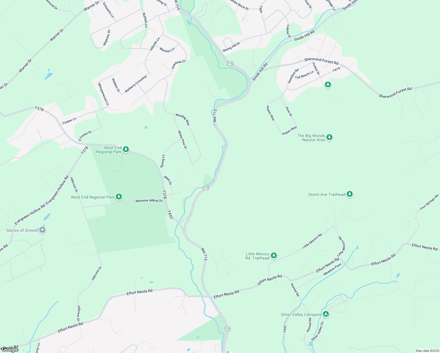 map of restaurants, bars, coffee shops, grocery stores, and more near 656 Pennsylvania 715 in Saylorsburg