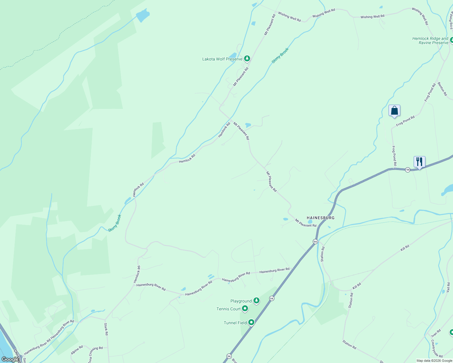 map of restaurants, bars, coffee shops, grocery stores, and more near 43 Mount Pleasant Road in Knowlton Township