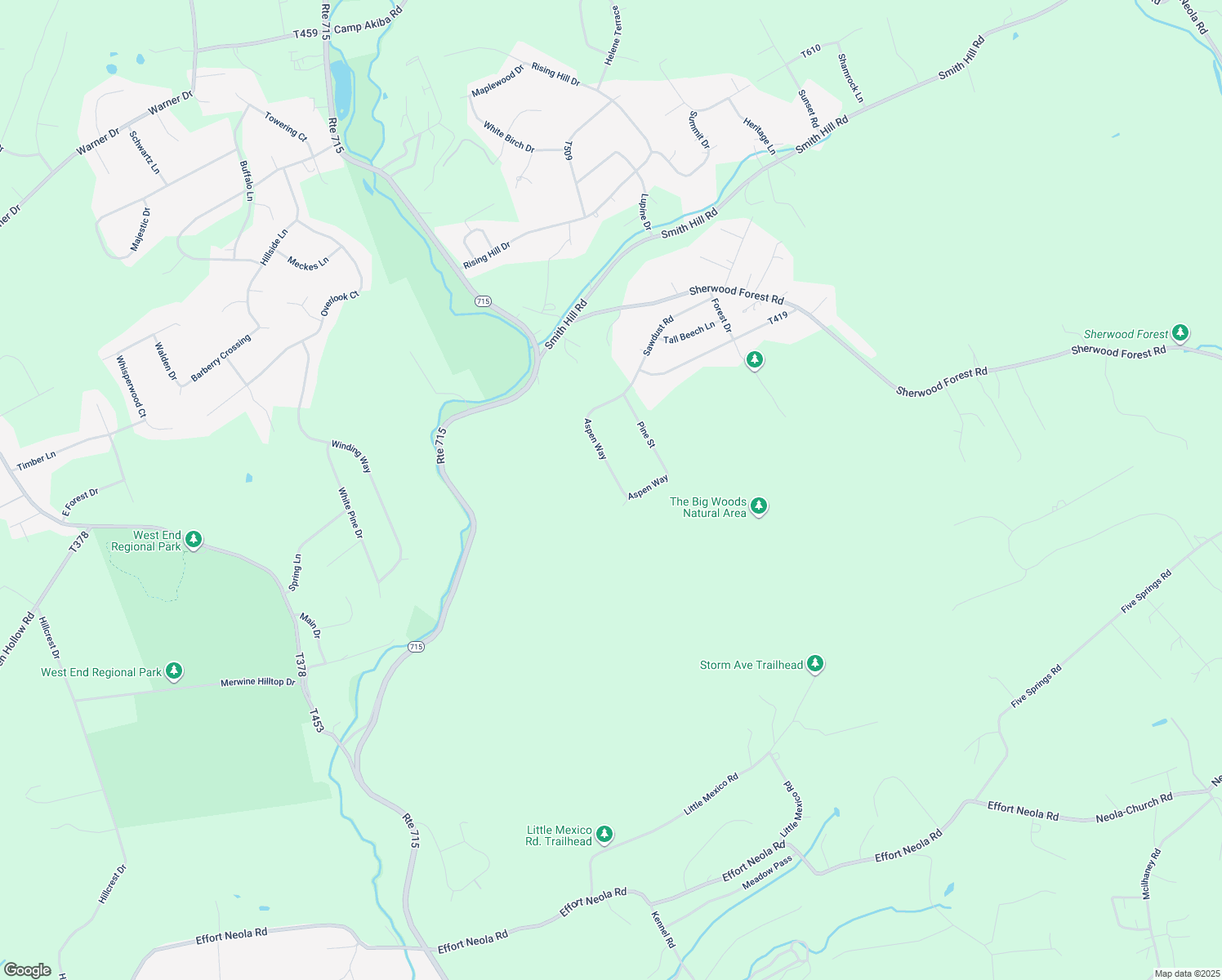 map of restaurants, bars, coffee shops, grocery stores, and more near 2764 Aspen Way in Saylorsburg