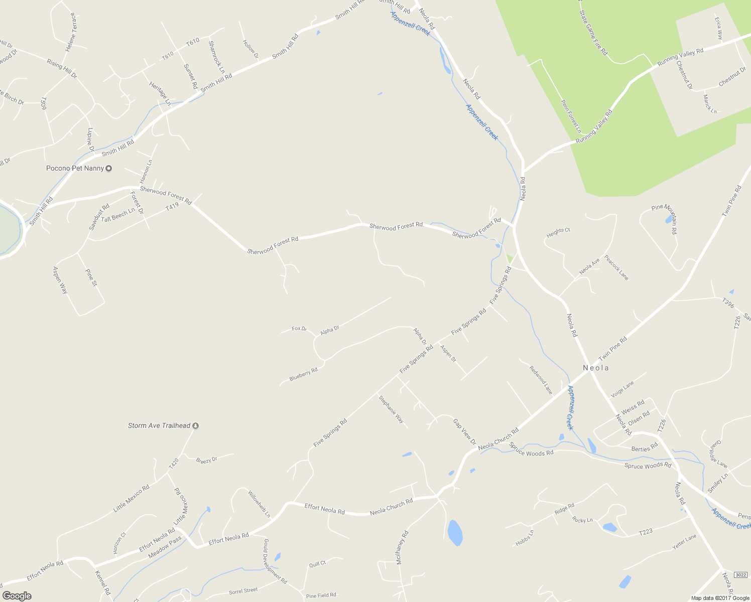 map of restaurants, bars, coffee shops, grocery stores, and more near 301 Alpha Drive in Stroudsburg