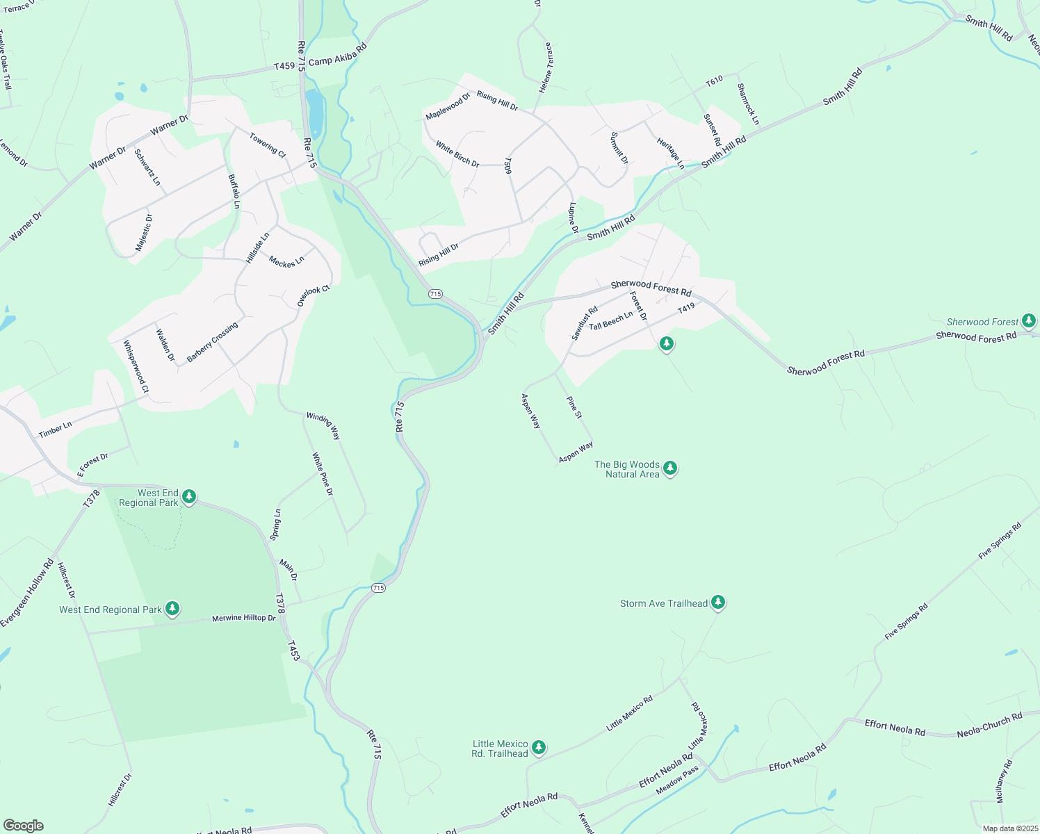 map of restaurants, bars, coffee shops, grocery stores, and more near 2734 Aspen Way in Saylorsburg