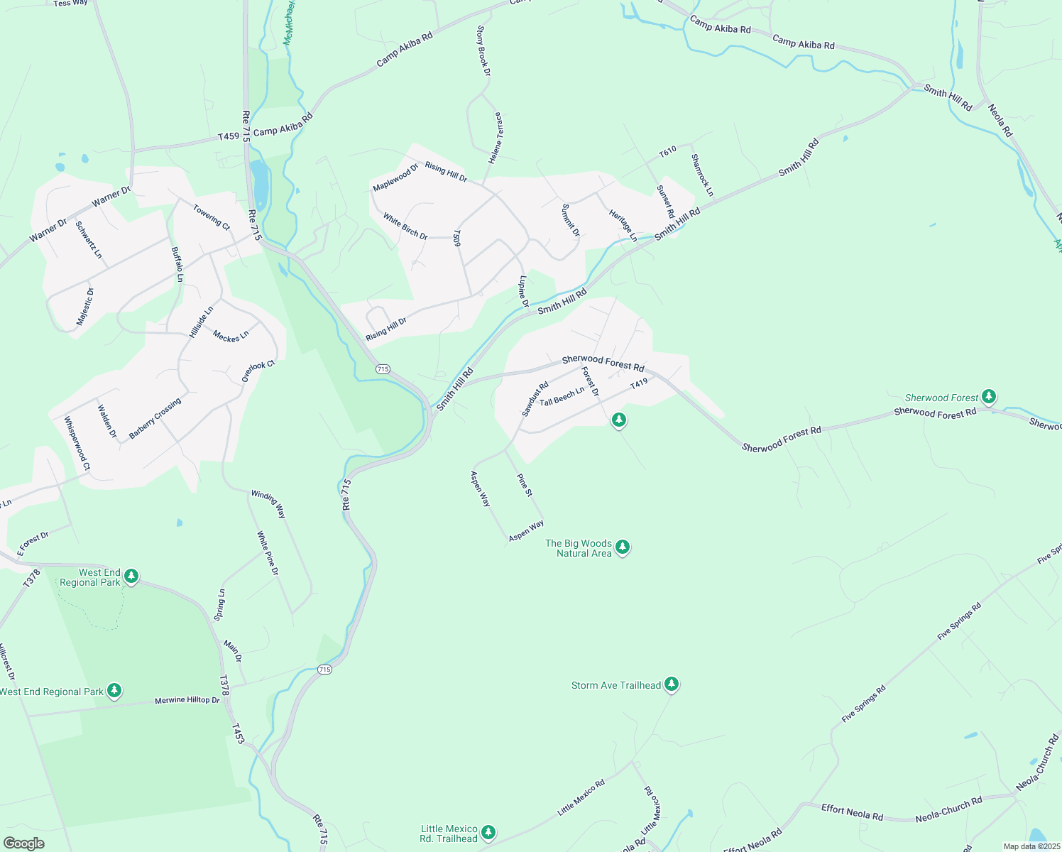 map of restaurants, bars, coffee shops, grocery stores, and more near 590 Ash Lane in Saylorsburg